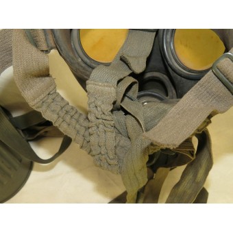 AUER Luftwaffe alemana o máscara de gas Luftschutz. Espenlaub militaria